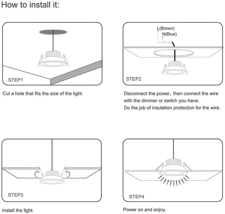 75mm led downlights