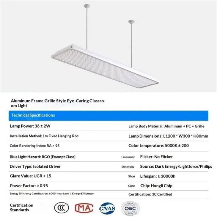 Full-Spectrum Classroom Eye-Protection Light price