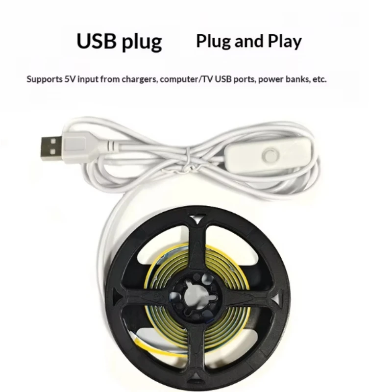 Cob Self-adhesive USB Led Strip Lights Cob Self-adhesive USB Led Strip Lights