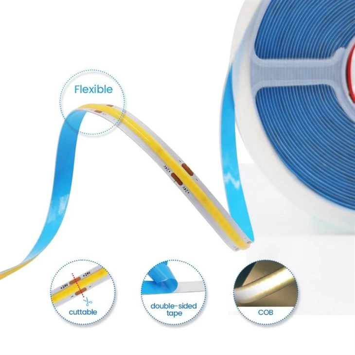 Smart Flow Water Cob Led Strip Light factory